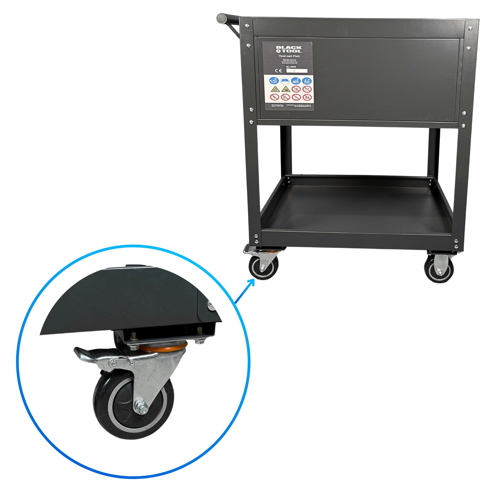 BL-5005 Dielenský vozík Fixit Prázdny 3 zásuvky (16)